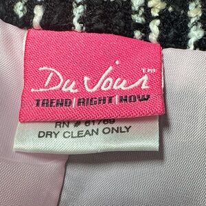 Du Jour Classic Black and White Jacket